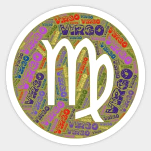 Virgo Zodiac Sign Sticker